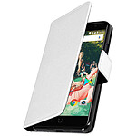 Avizar Etui Wileyfox Swift 2 X Housse Portefeuille Clapet Folio Blanc - Fonction Stand