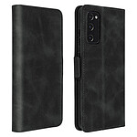 Avizar Étui Samsung S20 FE Style Vintage avec Porte-cartes et Support Vidéo Noir