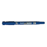 PILOT Marqueur TWIN MARKER indélibile bleue 2 pointes ogives:fine et moyenne x 10