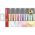 STABILO Etui de 6 surligneurs STABILO BOSS ORIGINAL Pastel Assortis x 5