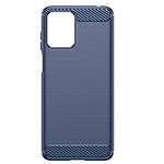 Avizar Coque pour Motorola Moto G23 et G13 Renforcée Souple Carbone Effet Brossé  Bleu Nuit