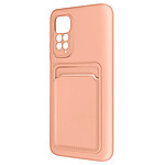 Avizar Coque pour Xiaomi Redmi Note 11 et 11s Silicone Souple Porte-carte Fine Légère  Rose Gold