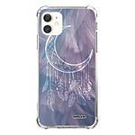 Evetane Coque iPhone 11 anti-choc souple angles renforcés transparente Motif Lune Attrape Rêve