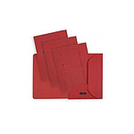 OXFORD Lot de 25 Chemises Sous Dossiers ULTIMATE 2 rabats Carte 240 g Rouge