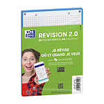 OXFORD Paquet de 32 Fiches Bristol revision 2.0 Perforées 148x210 mm A5 Q5/5 turquoise