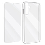 Avizar Coque protection intégrale pour Samsung Galaxy A15 5G verre trempé Transparent