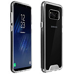 Avizar Coque Samsung Galaxy S8 Coque Cristal Bi-matière - Transparent