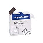 MAGNÉTOPLAN Distributeur de 45 Takkis 30 x 20 mm Autocollants Aimantés Noir