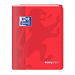 OXFORD Cahier Easybook agrafé 17x22cm 96 pages grands carreaux 90g rouge x 10