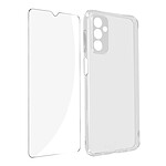 Avizar Coque pour Samsung Galaxy A23 5G Silicone Souple et Film Verre Trempé 9H  Transparent