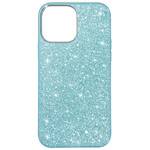 Avizar Coque iPhone 13 Paillette Amovible Silicone Semi-rigide bleu