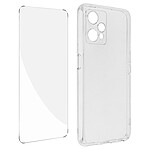 Avizar Coque pour Realme 9 Pro Plus et 9 4G Silicone Souple et Film Verre Trempé 9H  transparent