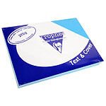 CLAIREFONTAINE Paquet 100 Couvertures reliure Text&Cover 270g A4 210x297 mm Bleu lazulite