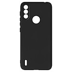 Avizar Coque Motorola Moto E7i Silicone Semirigide Finition Soft Touch Fine Noir