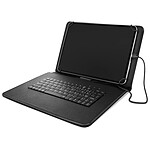 Avizar Housse Tablette 10 pouces avec Clavier AZERTY USB-C Fonction Support Noir