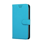 Muvit Étui de Protection pour Smartphone 4.5" Folio Universel Stand et Coulissant Bleu