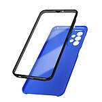 Avizar Coque pour Samsung Galaxy A23 Intégrale Arrière Rigide Transparent et Avant Souple  bleu