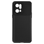 Avizar Coque pour Oppo Find X5 Pro Carbone Souple Bord surélevé Antidérapant  Noir