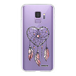 Evetane Coque Samsung Galaxy S9 360 intégrale transparente Motif Attrape coeur Tendance