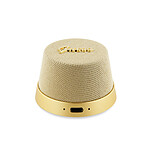 Guess Enceinte Bluetooth 5.3 3W Compatible MagSafe avec Micro et Réducteur de Bruit Dorée