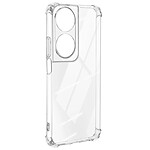 Avizar Coque pour Honor 90 Smart Silicone Coins Bumper Antichocs Transparent