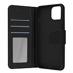 Avizar Housse Pour Apple iPhone 13 Cuir premium Porte-carte Fonction Support vidéo  noir