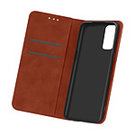 Avizar Housse OnePlus 9 Folio Vintage Porte-carte Fonction Support Marron