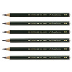 FABER-CASTELL Crayon CASTELL 9000 Jumbo Mine 5,3 mm HB x 6