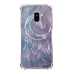 Evetane Coque Samsung Galaxy A8 2018 anti-choc souple angles renforcés transparente Motif Lune Attrape Rêve