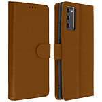 Avizar Étui Samsung Galaxy Note 20 Protection avec Porte-carte Fonction Support marron