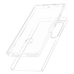 Avizar Coque Intégrale pour Galaxy S24 Ultra Arrière Rigide et Avant Souple Transparent