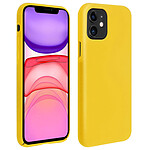 Avizar Coque iPhone 11 Silicone Semi-rigide Mat Finition Soft Touch Jaune