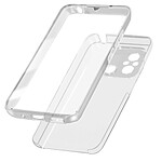 Avizar Coque Intégrale pour Xiaomi Redmi 12C Arrière Rigide et Avant Souple Transparent