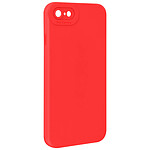 Avizar Coque pour iPhone 7 / 8 / SE 2020 / SE 2022 Silicone Protection Caméra Rouge