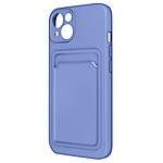 Forcell Coque pour iPhone 13 Silicone Souple Porte-carte Fine Légère  Violet