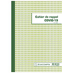 EXACOMPTA Piqûre 18 pages Cahier de rappel C O V I D-19 - format vertical A4