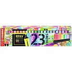 STABILO Set de Bureau de 23 Surligneurs BOSS ORIGINAL Fluo et Pastel couleurs assorties