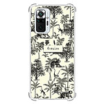 LaCoqueFrançaise Coque Xiaomi Redmi Note 10 Pro Silicone antichocs Solides coins renforcés  transparente Motif Botanic Evasion