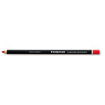 STAEDTLER Crayon graphite GLASOCHROM Rond pour écriture toute surface mine Rouge x 12