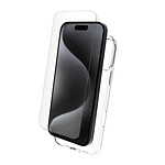 Myway Pack de Protection 2 en 1 pour iPhone 16 Pro Souple Transparent