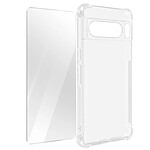 Avizar Coque pour Google Pixel 8 Pro Coins Antichoc + Verre Trempé 9H Transparent