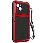 Love Mei Coque  pour iPhone 14 Intégrale Antichoc Antichute Etanche Rouge