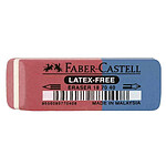 FABER-CASTELL Gomme en caoutchouc-combiné rouge/bleu x 40