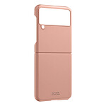 Avizar Coque pour Samsung Z Flip 3 Rigide avec Bande Antidérapante Rose Gold