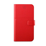 Muvit Étui de Protection pour Smartphone 5.5" Folio Universel Rouge