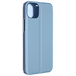 Avizar Étui Clear View pour iPhone 15 Clapet Miroir Fonction Support  Bleu