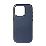 Decoded Coque Compatible avec le MagSafe en cuir pour iPhone 15 Pro Max Navy