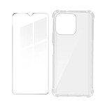 Avizar Pack Protection pour Honor 70 Lite, X8 5G et X6 Coque Renforcée + Verre Trempé  Transparent