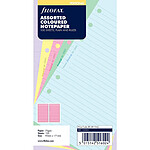 FILOFAX Recharge format Personal paquet de 100 feuilles de notes lignées coloris assortis