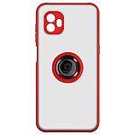 Avizar Coque pour Samsung Galaxy Xcover 6 Pro Bi-matière Bague Métallique Support Vidéo  rouge